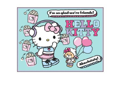 Prosoape si halate de baie copii - Prosop maini, uscare rapida, Hello Kitty 40x30 cm