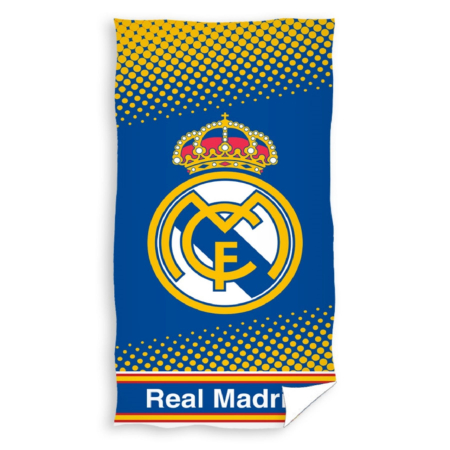 Prosoape si halate de baie copii - Prosop microfibra de plaja, Real Madrid 140x70 cm