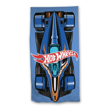 Prosoape si halate de baie copii - Prosop pentru plaja din microfibra Hot Wheels, 140x70 cm