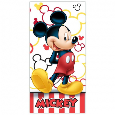 Prosoape si halate de baie copii - Prosop pentru plaja microfibra Mickey Mouse