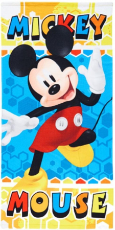Prosoape si halate de baie copii - Prosop pentru plaja poliester Mickey Mouse