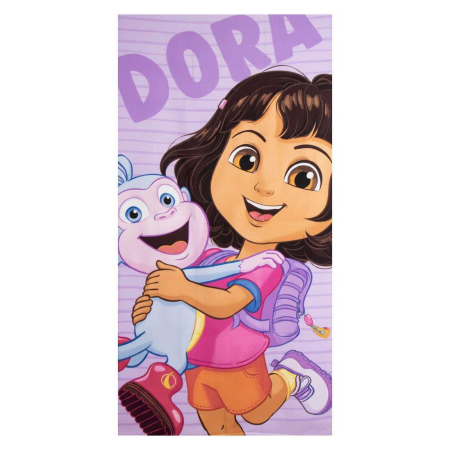 Prosoape si halate de baie copii - Prosop poliester Dora the Explorer,140x70 cm