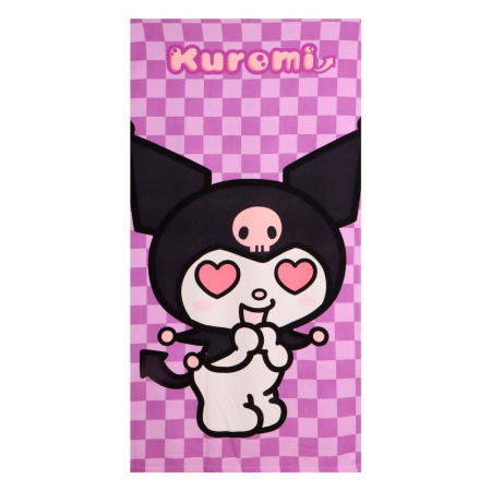 Prosoape si halate de baie copii - Prosop poliester Hello Kitty Kuromi ,140x70cm