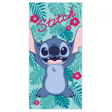 Prosoape si halate de baie copii - Prosop poliester Lilo & Stitch Happy fast dry, 140x70 cm