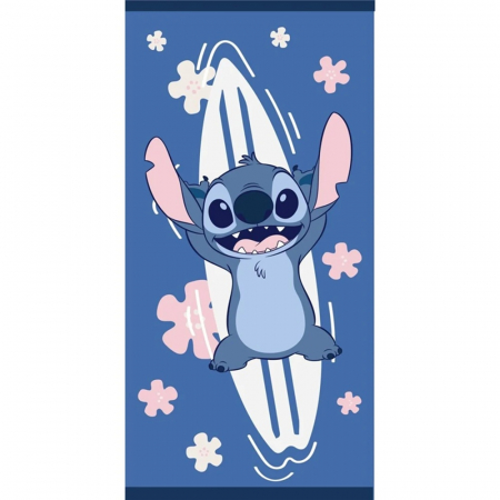 Prosoape si halate de baie copii - Prosop poliester Lilo & Stitch Ocean fast dry, 140x70 cm