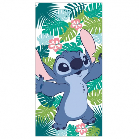 Prosoape si halate de baie copii - Prosop poliester Lilo & Stitch Palms fast dry, 140x70 cm