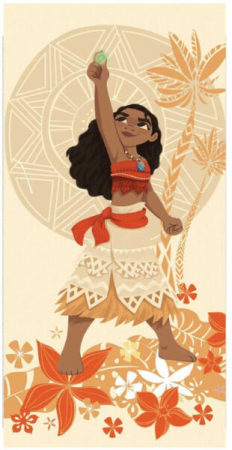 Prosoape si halate de baie copii - Prosop poliester Moana - Vaiana Gaia Stone,140x70cm