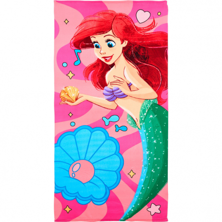 Prosoape si halate de baie copii - Prosop poliester Printesa Ariel fast dry, 140x70 cm
