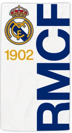 Prosoape si halate de baie copii - Prosop poliester Real Madrid 1902, 140x70 cm