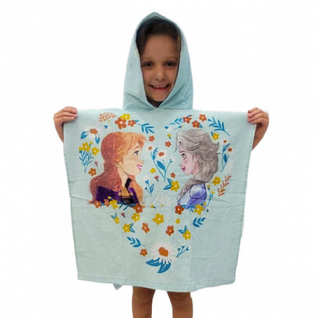 Prosop poncho bumbac, Frozen Disney Ice Magic , 60x120 cm [1]