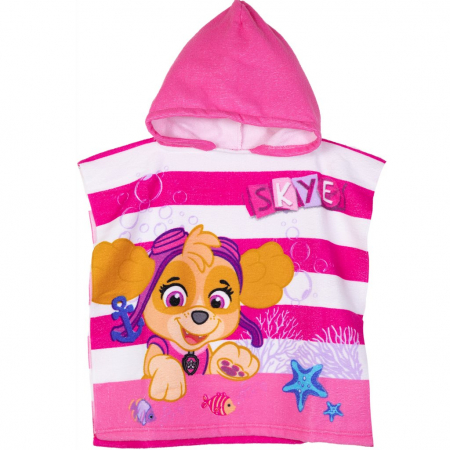 Prosop poncho cu gluga Paw Patrol, Skye [0]