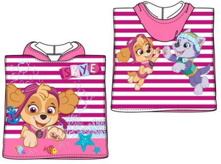 Prosop poncho cu gluga Paw Patrol, Skye [2]