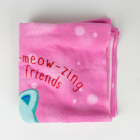 Prosop poncho microfibra, Gabby's Dollhouse Friends, 50x115 cm [5]