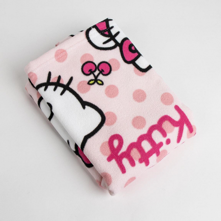 Prosop poncho microfibra Hello Kitty 50x115 cm [2]