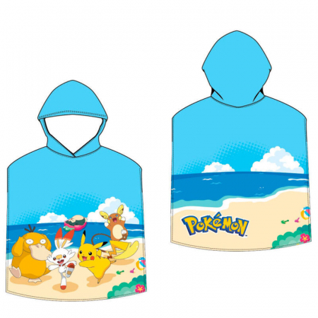 Prosop poncho microfibra Pokemon la plaja, 55 x 110 cm [3]