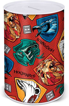 Accesorii decorative - Pusculita metal Harry Potter Shields 10x15 cm