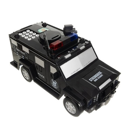 Pusculita metal Masina de Politie cu sunete si lumini 28x15x13 cm [1]