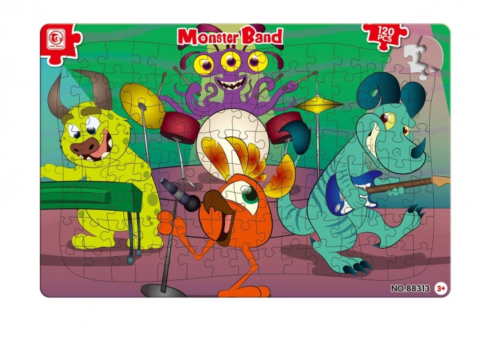 Joaca si timp liber - Puzzle Monster Band, 120 piese
