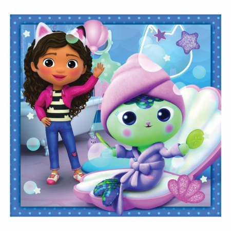 Puzzle carton Gabby's Dollhouse Spa-Day 3x48 piese [1]