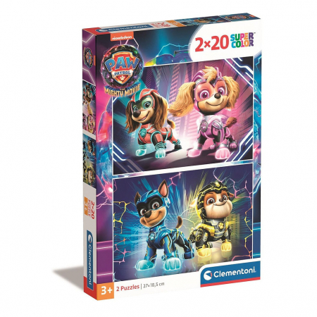 Joaca si timp liber - Puzzle carton Paw Patrol Knights 2x20 piese