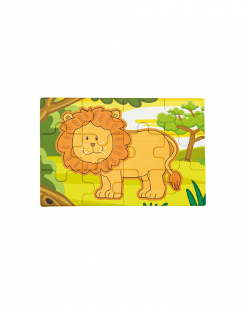 Set 4 Puzzle lemn Jungla,tip diorama [6]