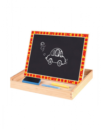 Cutie cu puzzle piese magnetice si tabla de scris, Ferma [1]