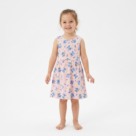 Rochii fete - Rochie bumbac fara maneca, Lilo & Stitch