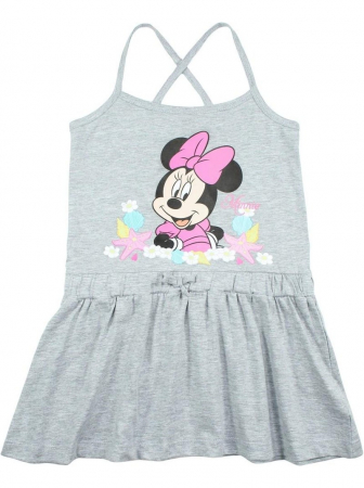 Rochite fete - Rochie bumbac bretele Minnie Mouse