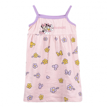 Rochite fete - Rochie bumbac cu bretele, Minnie Mouse Friends