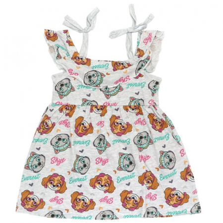 Rochite fete - Rochie bumbac cu bretele Paw Patrol