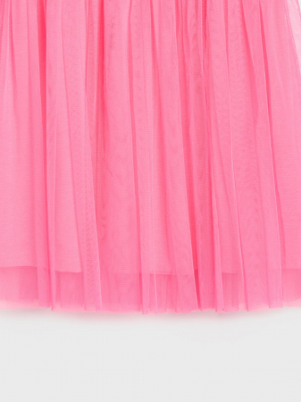 Rochie bumbac cu fusta din tul Flamingo [4]