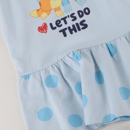 Rochie bumbac cu maneca lunga, Bluey Let's do this [2]