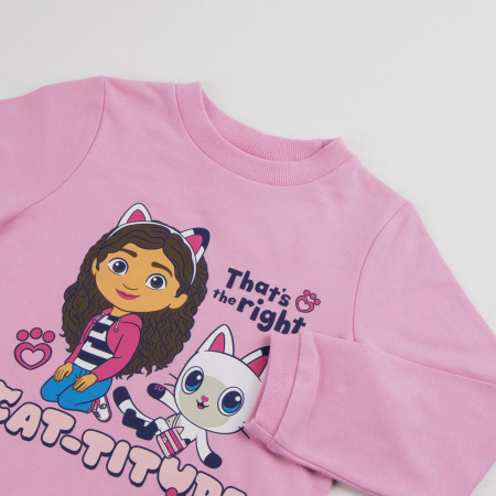 Rochie bumbac cu maneca lunga, Gabby's Dollhouse Cat-titude [2]