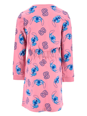 Rochie bumbac cu maneca lunga si elastic in talie , Lilo si Stitch [1]