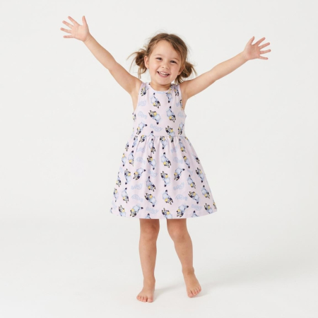 Rochii fete - Rochie bumbac fara maneca,Bluey