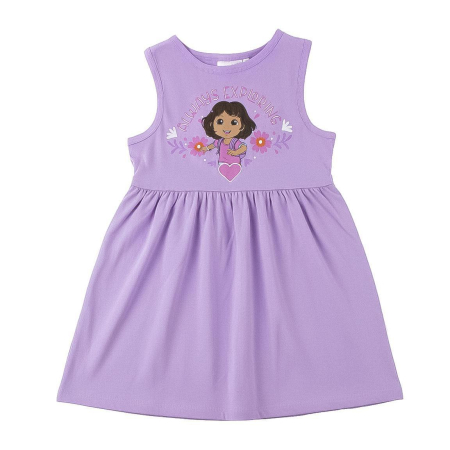 Rochii fete - Rochie bumbac fara maneca, Dora the Explorer