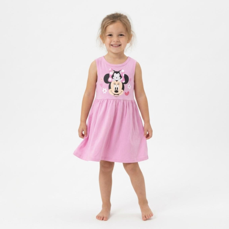 Rochii fete - Rochie bumbac fara maneca,Minnie Mouse Disney