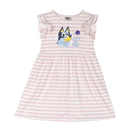 Rochite fete - Rochie bumbac maneca scurta Bluey