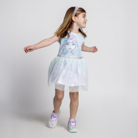 Rochie bumbac maneca scurta Frozen Disney [3]