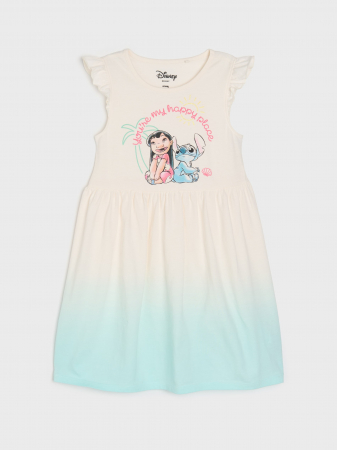 Rochite fete - Rochie bumbac pentru fete, Lilo & Stitch Happy Place