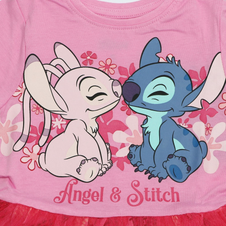 Rochie de vara pentru copii Disney Lilo & Stitch cu tul [3]