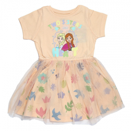 Rochite fete - Rochie de vara pentru copii Disney Frozen cu tul