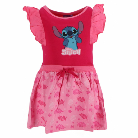 Rochite fete - Rochie din bumbac cu volane, Lilo & Stitch