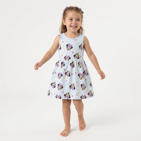 Rochii fete - Rochie din bumbac fara maneca, Minnie Mouse