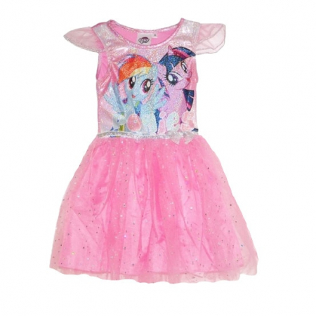 Rochite fete - Rochie fetite cu tul, fara maneci, My Little Pony, unicorn