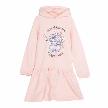 Rochite fete - Rochie hanorac din bumbac Disney Lilo & Stitch Smile