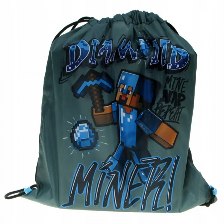Sac sport Minecraft Diamond Miner, 37x32 cm [1]