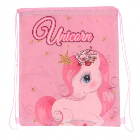 Totul pentru scoala - Sac sport Unicorn, 40x35x3 cm