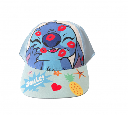Imbracaminte si incaltaminte copii - Sapca Stitch Smile, 54-56 cm