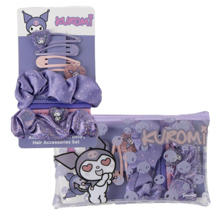 Cadouri si accesorii diverse - Set 10 accesorii par pentru copii, Hello Kitty Kuromi